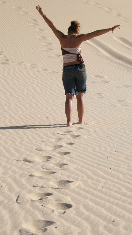 Enjoying Dahab Dunes